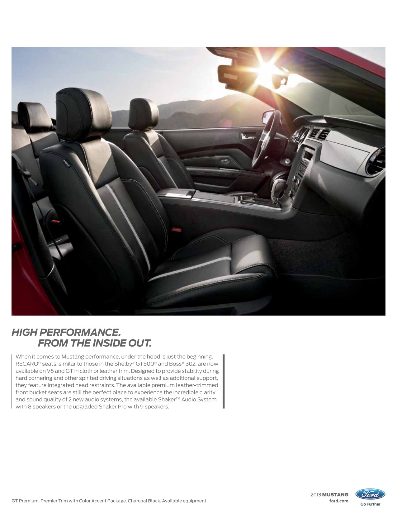 2013 Ford Mustang Brochure Page 15